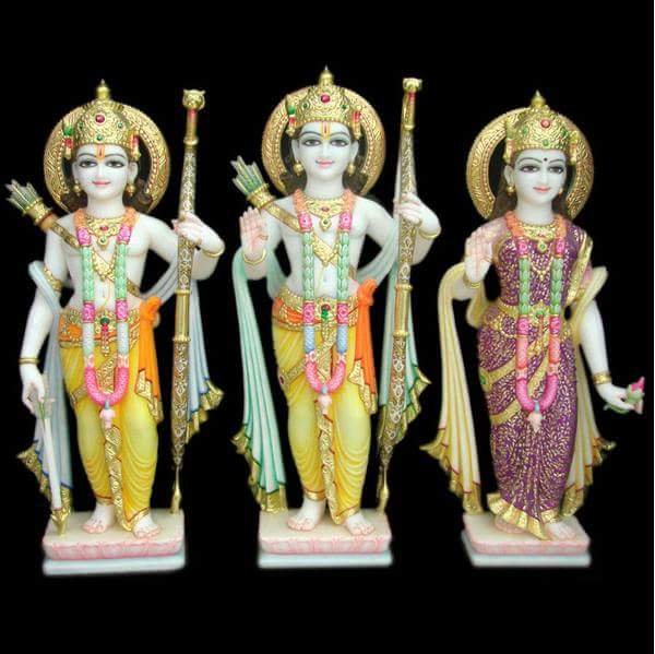 5ft Marble Ram Darbar Murti